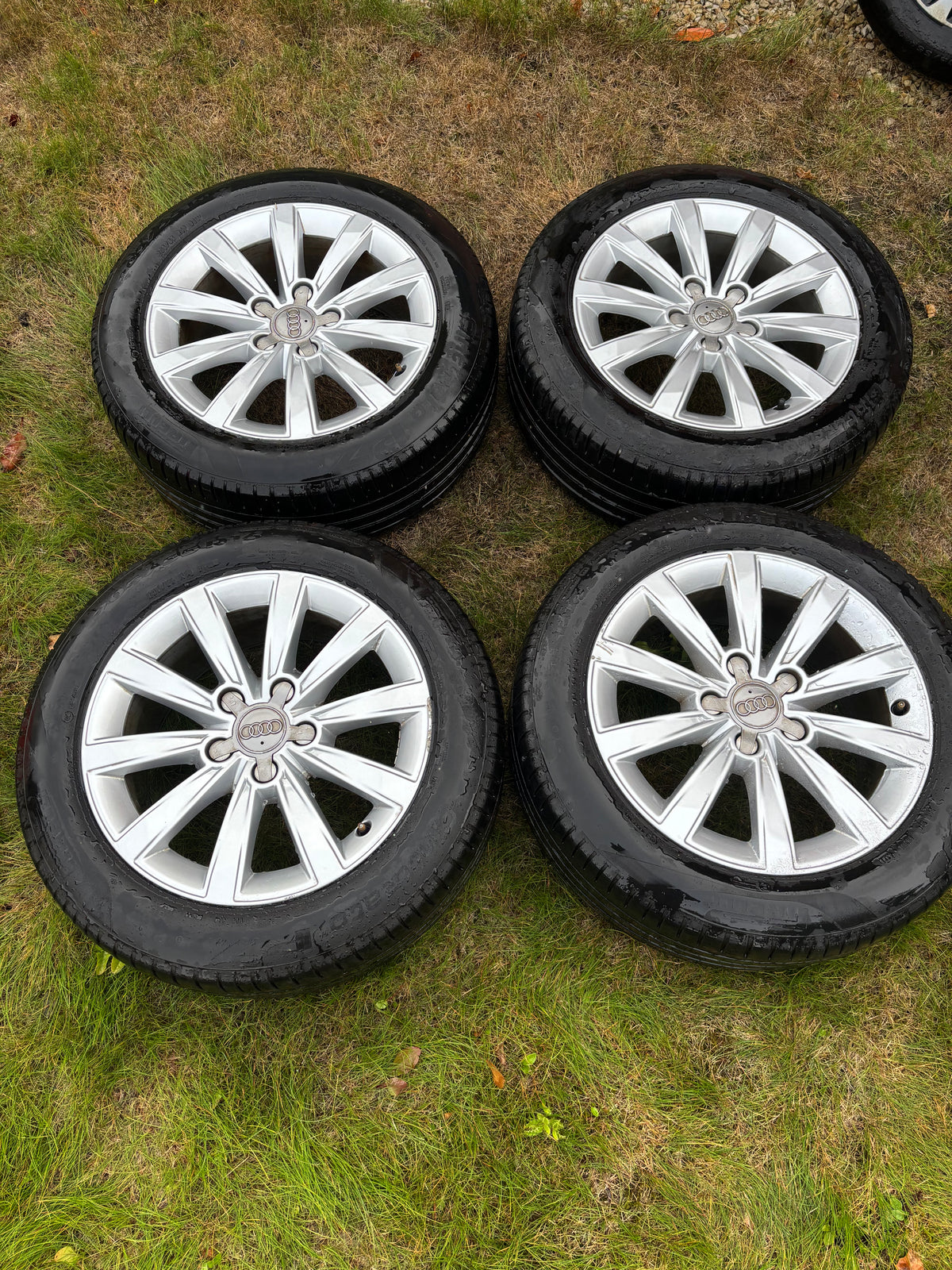 Genuine Audi 16” Alloy Wheels-Complete set with tyre